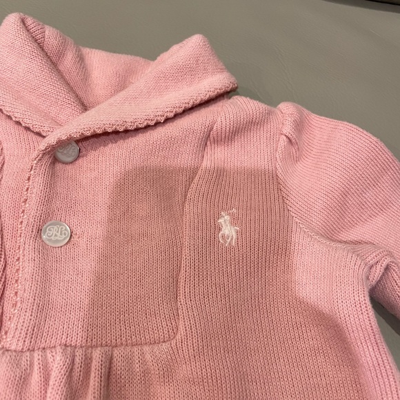 Ralph Lauren Baby Cotton Sweater Onsie - Picture 2 of 5